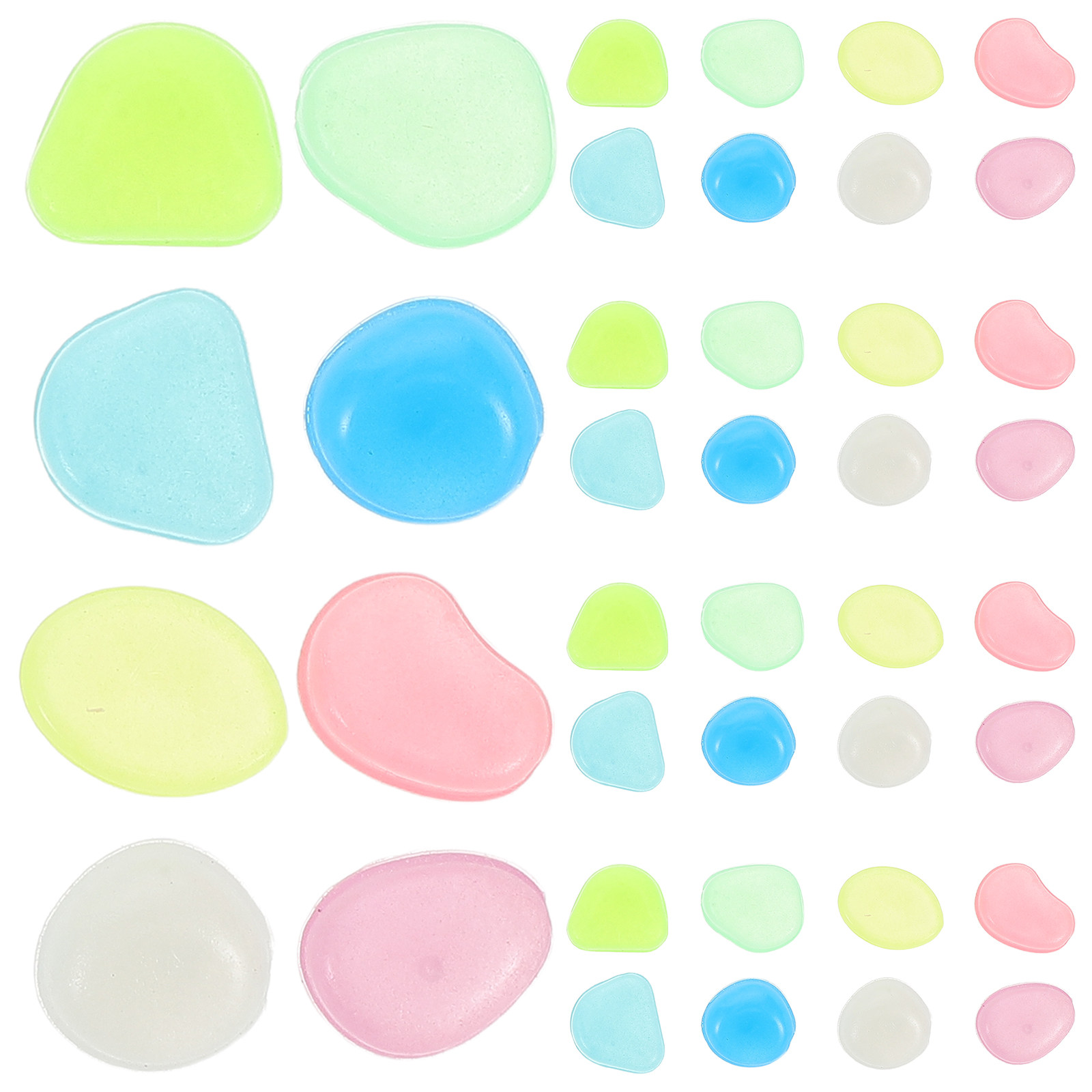 Aquarium Decoration Rock - 500Pcs Glow Stones Night Luminous Pebbles