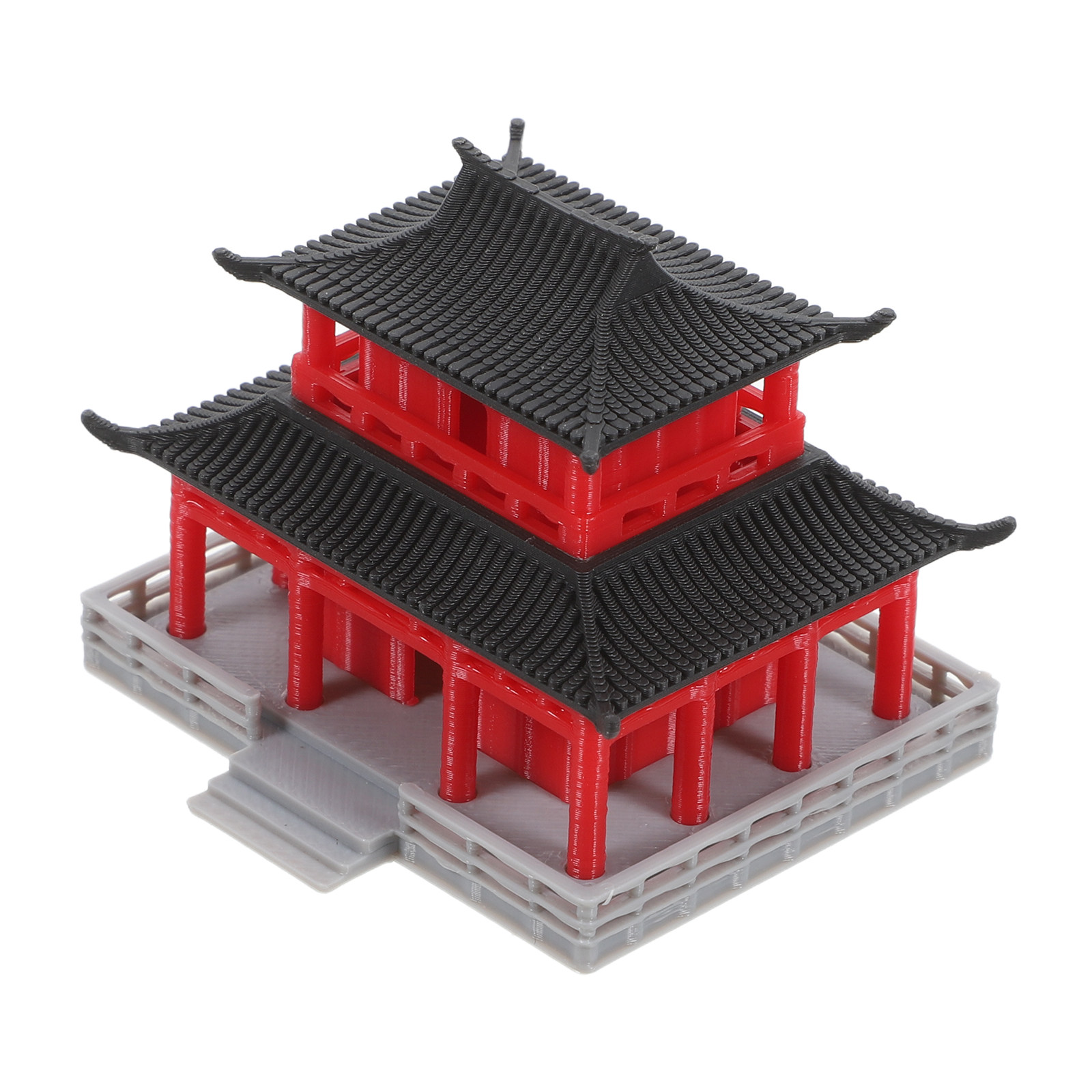 Aquarium Fish In - Mini Pavilion Pagoda Chinese Ancient Architecture