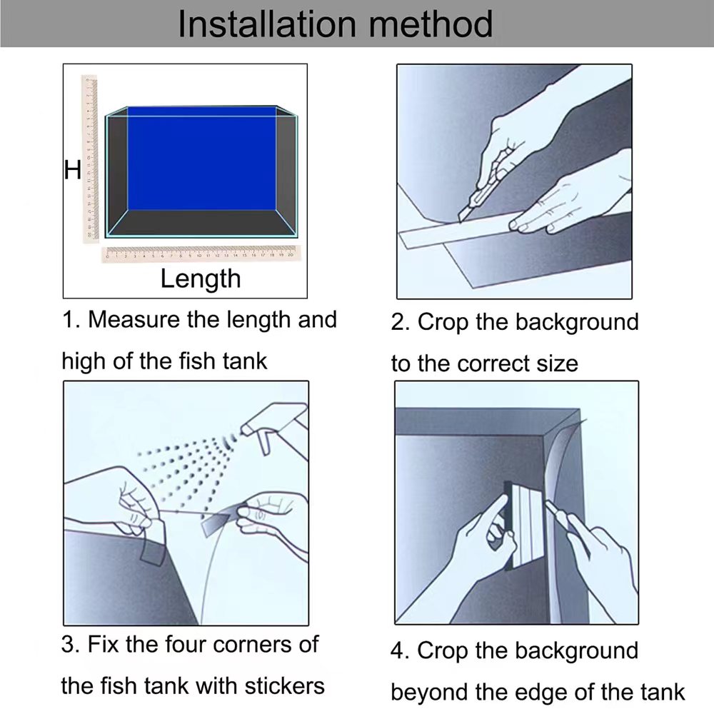Nền Cho Bể Cá 3d Dán Poster Cá - đánh giá và giá Aquarium Fish Only