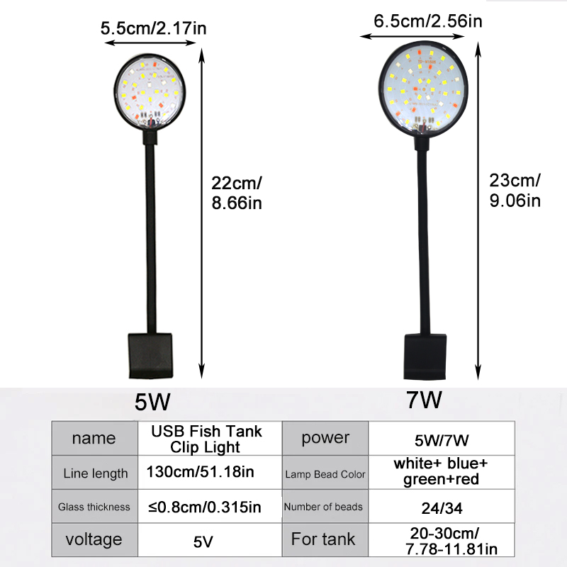 USB Aquarium LED Lamp Fish Tan - đánh giá và giá Aquarium Fish Only