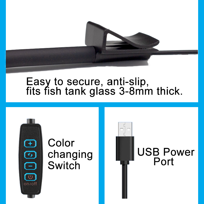 USB Aquarium LED Lamp Fish Tan - đánh giá và giá Aquarium Fish Only