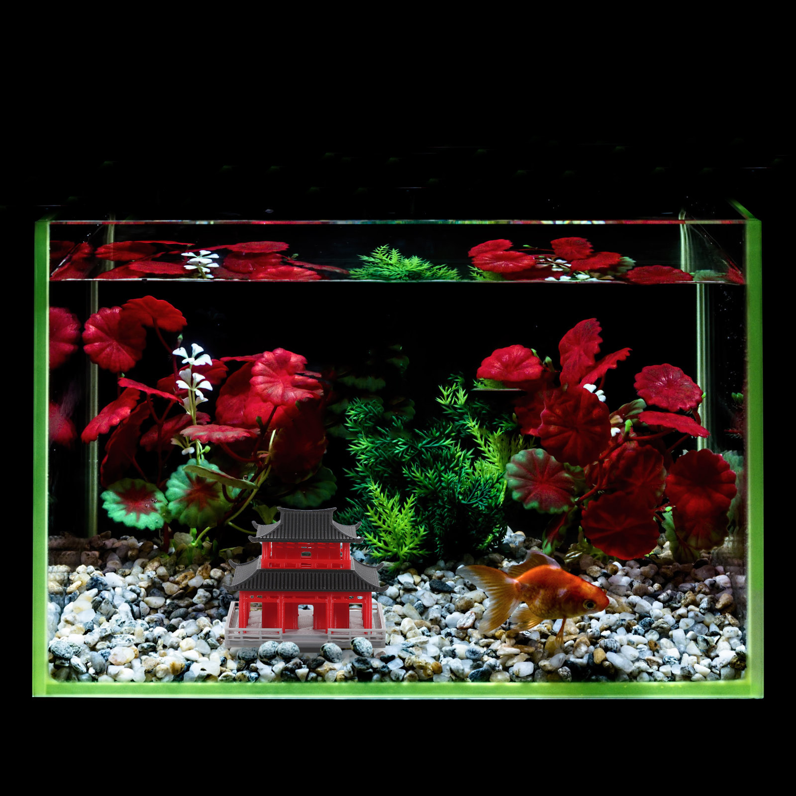 Mini Pavilion Pagoda Chinese A - đánh giá và giá Aquarium Fish In