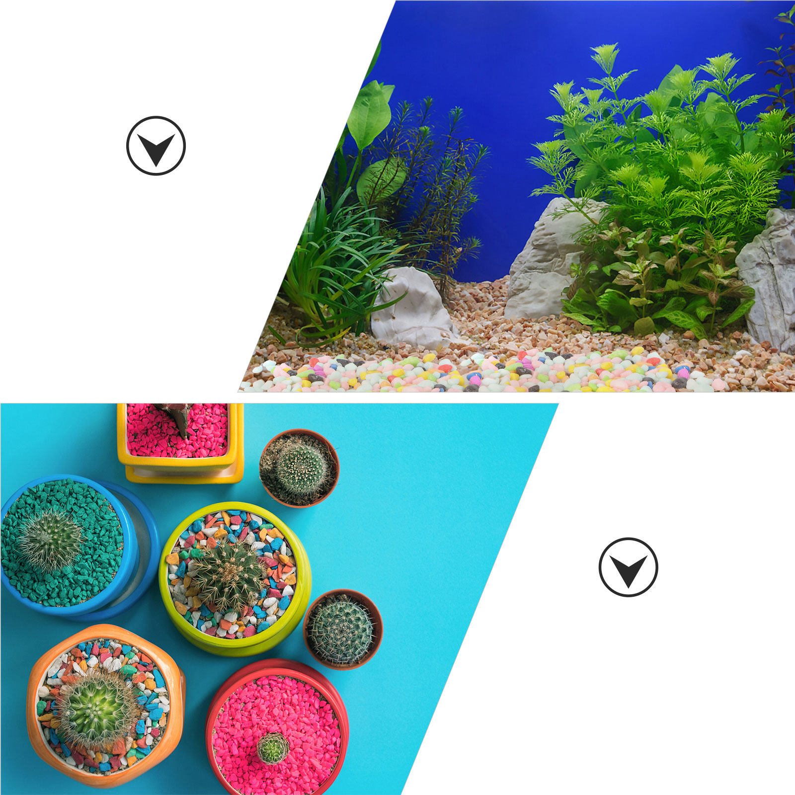 400Pcs Night Glow Gravel Resin - đánh giá và giá Aquarium Decoration Rock