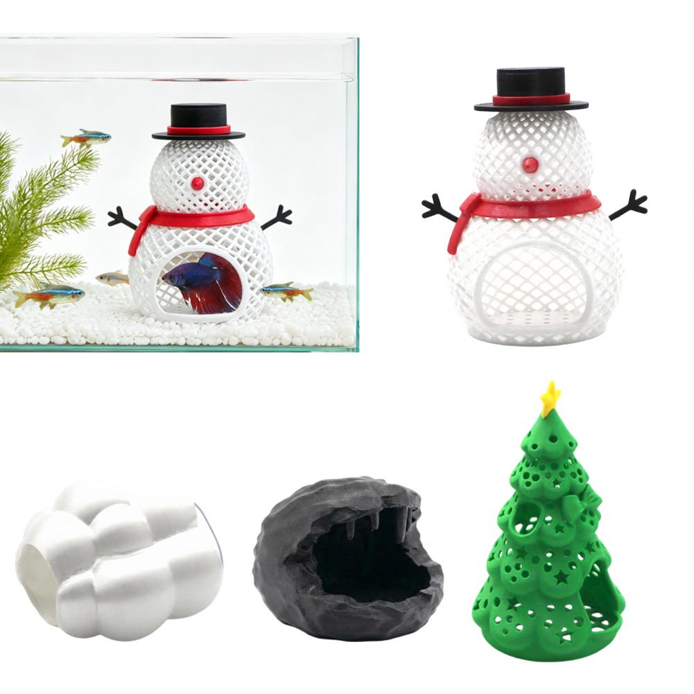 Fish Tank Decorations Christma - đánh giá và giá Aquarium Fish Hideout