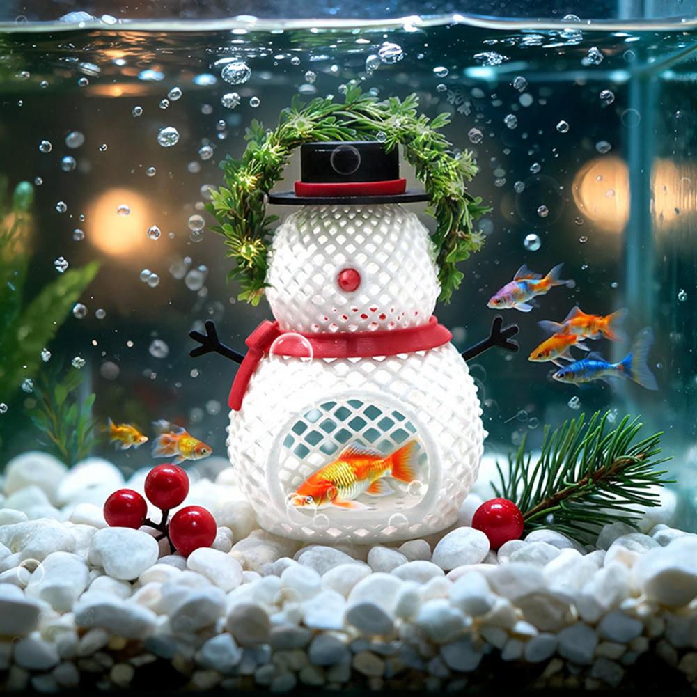 Fish Tank Decorations Christma - đánh giá và giá Aquarium Fish Hideout