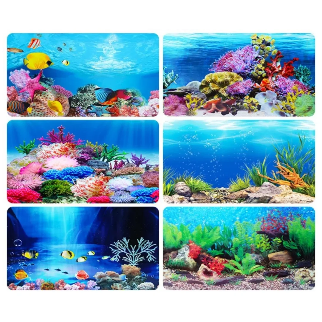 Background Aquarium 3D Sticker - đánh giá và giá Aquarium Fish Only