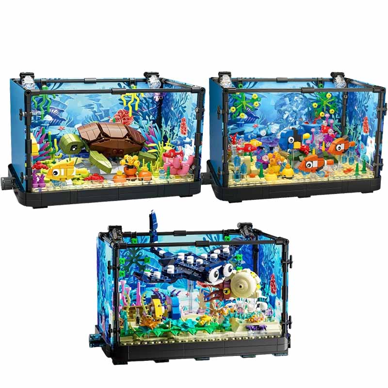 Fish Tank Building Block Set w - đánh giá và giá Aquarium Fish Farm