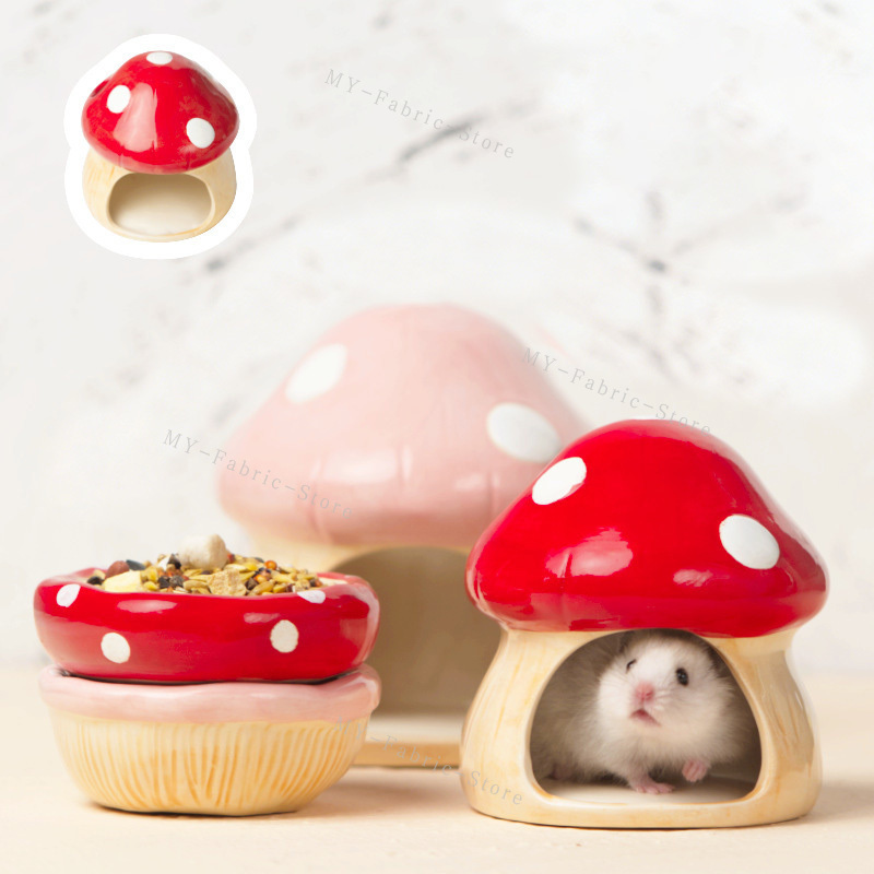 1pcs Cute Ceramic Mushroom Ham - đánh giá và giá Aquarium Fish Hideout